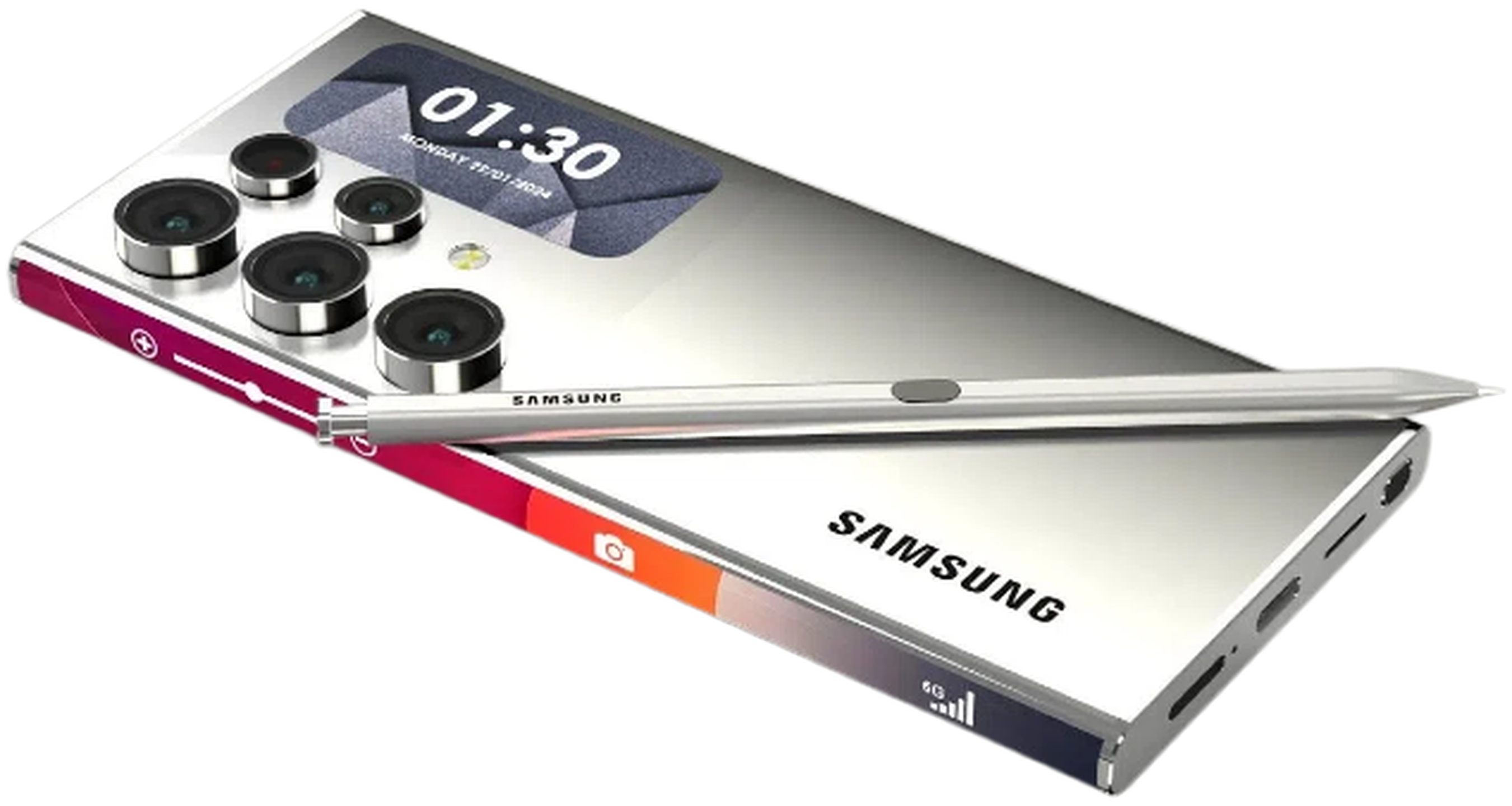 Samsung Galaxy S26 Ultra in Cobalt Violet, back view